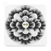 Load image into Gallery viewer, 7 Pairs 3D Mink Hair False Eyelashes 25mm Lashes Thick Long Wispy Fluffy Handmade Cruelty-free Mink Eyelash Makeup Tools