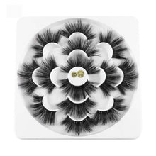 Load image into Gallery viewer, 7 Pairs 3D Mink Hair False Eyelashes 25mm Lashes Thick Long Wispy Fluffy Handmade Cruelty-free Mink Eyelash Makeup Tools