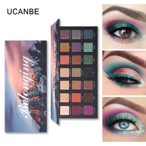 UCANBE Beauty 21 Colors Belonging Shimmer Matte Eyeshadow Palette Eye Shadow Makeup Waterproof