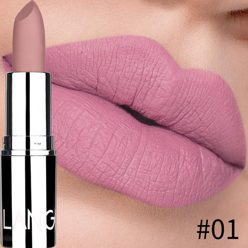 Matte Bullet Lipstick for Women Sexy Brand Lips Color Cosmetics Waterproof Lipstick Long Lasting Lip Stick Nude Makeup TSLM2