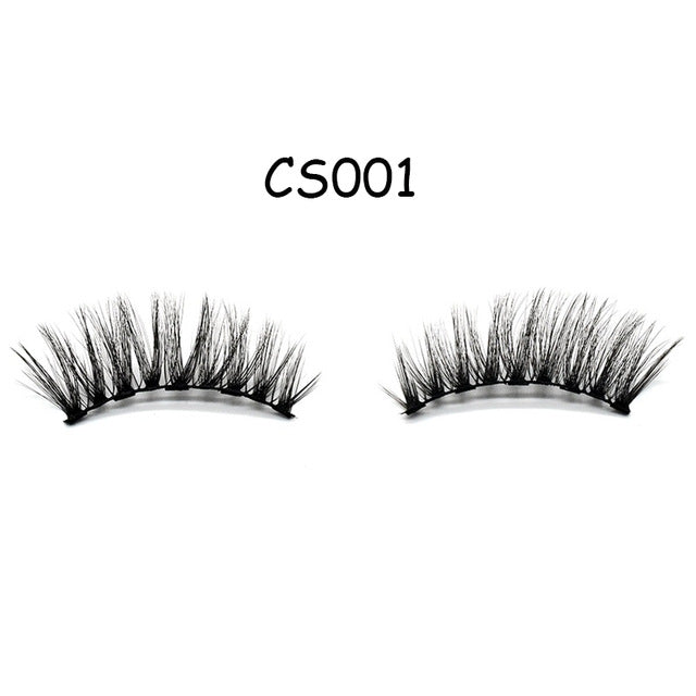 natural 3D mink Eyelashes Magnetic Eyeliner false Eyelashes 5D Fake Eyelash extension magnet lash Eye Lashes makeup