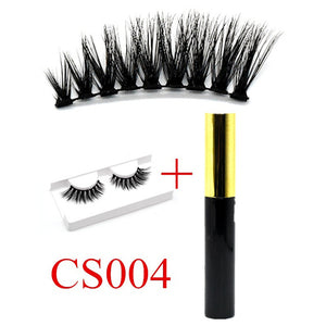 natural 3D mink Eyelashes Magnetic Eyeliner false Eyelashes 5D Fake Eyelash extension magnet lash Eye Lashes makeup