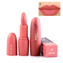 Load image into Gallery viewer, New MISS ROSE Lipstick Matte Waterproof Velvet Lip Stick 18 Colors Sexy Red Brown Pigments Makeup  Beauty