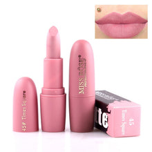 Load image into Gallery viewer, New MISS ROSE Lipstick Matte Waterproof Velvet Lip Stick 18 Colors Sexy Red Brown Pigments Makeup  Beauty