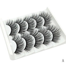 Load image into Gallery viewer, 5Pair Mink Hair False Eyelashes Natural Cross False Eyelashes Long Messy Makeup Fake Eye Lashes Extension Make Up Beauty Tools