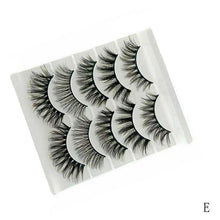 Load image into Gallery viewer, 5Pair Mink Hair False Eyelashes Natural Cross False Eyelashes Long Messy Makeup Fake Eye Lashes Extension Make Up Beauty Tools