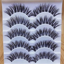 Load image into Gallery viewer, 5 Pairs New Fashion Women Soft Natural Long Cross Fake Eye Lashes Handmade Thick False Eyelashes Extension Beauty Makeup Tools