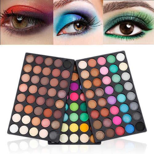 Wholesale 15/28/40/80/120 Colors Eye Makeup Nudes Palette Matte Eyeshadow Pallete Glitter Powder Eye Shadow Earth Shadow New Set