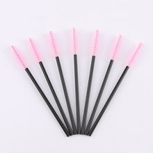 Load image into Gallery viewer, 300 Pcs/Pack eyelash extensions Disposable Micro lash Brushes Makeup eye lashes Mascara Applicator Wand Lip makeup tools