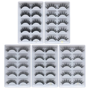 10Pairs natural false eyelashes fake lashes long makeup 3d mink lashes eyelash extension mink eyelashes for beauty