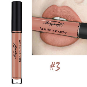 lipstick set  Makeup Waterproof Missyoung Tone 18 Color Lip Makeup Long Lasting Matte Nude Lip Gloss Makeup