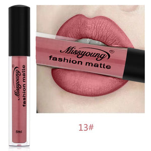 lipstick set  Makeup Waterproof Missyoung Tone 18 Color Lip Makeup Long Lasting Matte Nude Lip Gloss Makeup