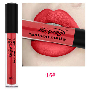 lipstick set  Makeup Waterproof Missyoung Tone 18 Color Lip Makeup Long Lasting Matte Nude Lip Gloss Makeup