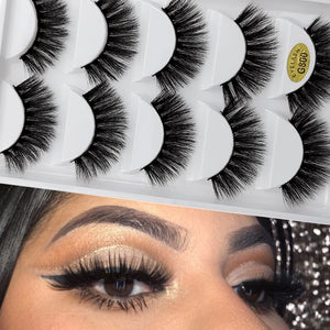 5 pairs natural false eyelashes fake lashes long makeup 3d mink lashes extension cilio eyelash mink eyelashes for makeups beauty