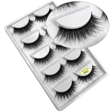 Load image into Gallery viewer, 5 pairs natural false eyelashes fake lashes long makeup 3d mink lashes extension cilio eyelash mink eyelashes for makeups beauty