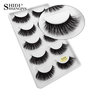 5 pairs natural false eyelashes fake lashes long makeup 3d mink lashes extension cilio eyelash mink eyelashes for makeups beauty