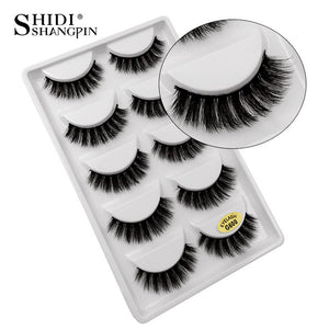 5 pairs natural false eyelashes fake lashes long makeup 3d mink lashes extension cilio eyelash mink eyelashes for makeups beauty