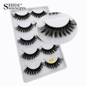 5 pairs natural false eyelashes fake lashes long makeup 3d mink lashes extension cilio eyelash mink eyelashes for makeups beauty