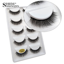 Load image into Gallery viewer, 5 pairs natural false eyelashes fake lashes long makeup 3d mink lashes extension cilio eyelash mink eyelashes for makeups beauty