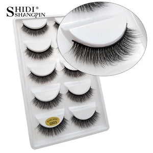 5 pairs natural false eyelashes fake lashes long makeup 3d mink lashes extension cilio eyelash mink eyelashes for makeups beauty