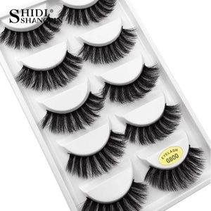 5 pairs natural false eyelashes fake lashes long makeup 3d mink lashes extension cilio eyelash mink eyelashes for makeups beauty