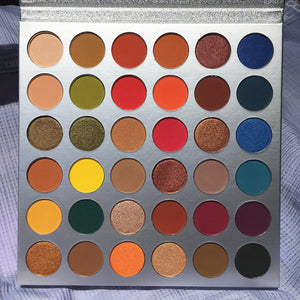 Beauty Glazed Eyeshadow Palette Shimmer Matte Neutral Glitter Eyeshadow Pallete 10 Shades Pigmented Eye Shadow Warm Colors