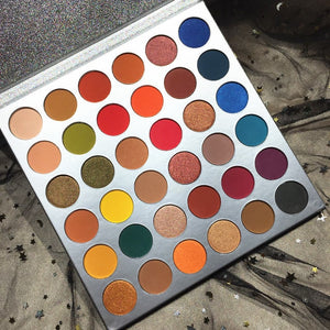 Beauty Glazed 35 Color Studio matte Eyeshadow Power Palette Glitter Highlighter Shimmer Make up Pigment Eye Shadow Pallete