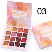 Load image into Gallery viewer, 4 Style 16 Colors Cosmetic Powder Eyeshadow Pallete Professional Makeup Shimmer Matte Eye Shadow Gliltter Shine Palette C528