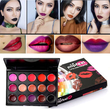 Load image into Gallery viewer, Popfeel Matte Lipstick Palette Matt Pallete Waterproof Moisturizer Lip Cream Smooth Makeup Lasting Lip Stick Set Batom Maquiagem