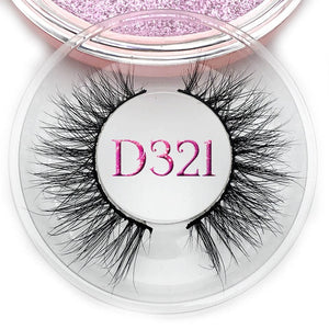 Mikiwi D390 Mink Eyelashes 3D Mink Lashes Thick HandMade Full Strip Lashes Cruelty Free Luxury Makeup Dramatic Lashes