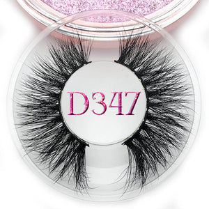 Mikiwi D390 Mink Eyelashes 3D Mink Lashes Thick HandMade Full Strip Lashes Cruelty Free Luxury Makeup Dramatic Lashes