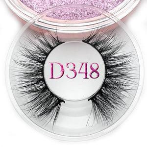 Mikiwi D390 Mink Eyelashes 3D Mink Lashes Thick HandMade Full Strip Lashes Cruelty Free Luxury Makeup Dramatic Lashes