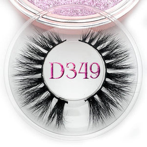 Mikiwi D390 Mink Eyelashes 3D Mink Lashes Thick HandMade Full Strip Lashes Cruelty Free Luxury Makeup Dramatic Lashes