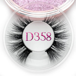 Mikiwi D390 Mink Eyelashes 3D Mink Lashes Thick HandMade Full Strip Lashes Cruelty Free Luxury Makeup Dramatic Lashes